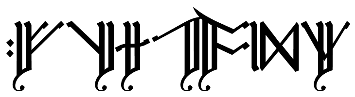 Cirth Erebor Caps 2  Free Fonts Download