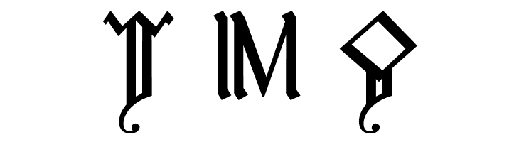 Cirth Erebor Caps 2  Free Fonts Download