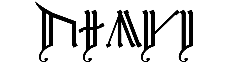 Cirth Erebor Caps 2  Free Fonts Download