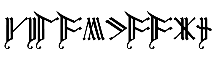 Cirth Erebor Caps 2  Free Fonts Download