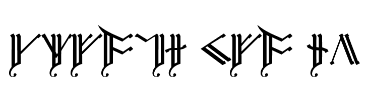 Cirth Erebor Caps 2  Free Fonts Download