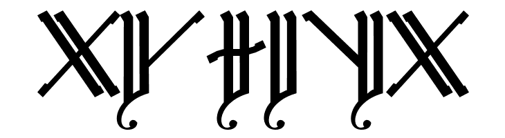 Cirth Erebor Caps 2  Free Fonts Download