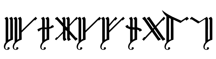 Cirth Erebor Caps 2  Free Fonts Download