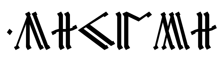 Cirth Erebor Caps 1  Free Fonts Download