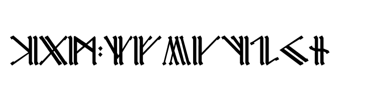 Cirth Erebor Caps 1  Free Fonts Download