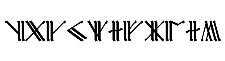 Cirth Erebor Caps 1  Free Fonts Download