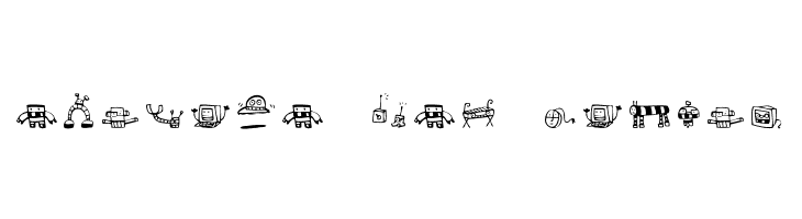 Alphabots  Free Fonts Download