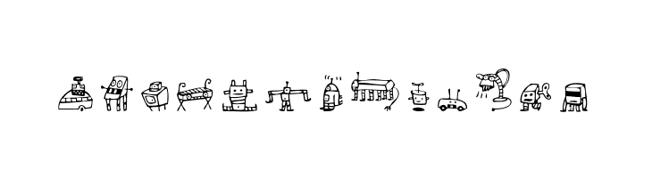 Alphabots  Free Fonts Download