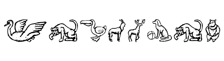 ZooWoodcutsM  Free Fonts Download