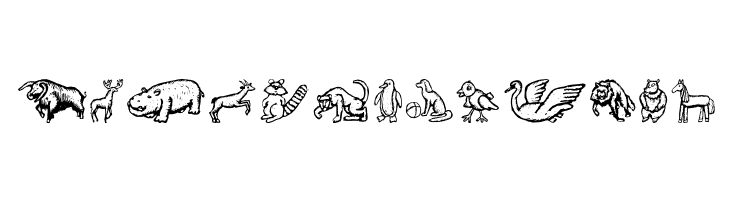 ZooWoodcutsM  Free Fonts Download