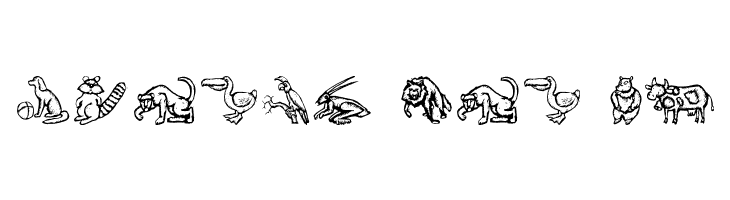 ZooWoodcutsM  Free Fonts Download
