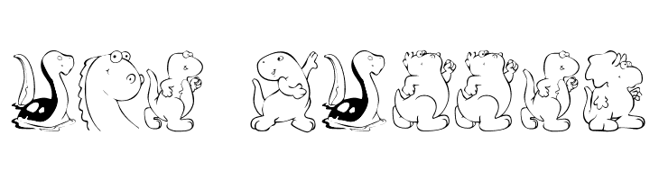KR Nicky's Dinos  Free Fonts Download
