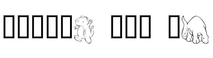 KR Nicky's Dinos  Free Fonts Download