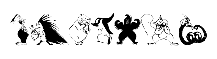 AnimalComedians  Free Fonts Download