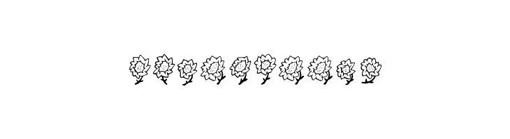 Maja's Flowers  Free Fonts Download