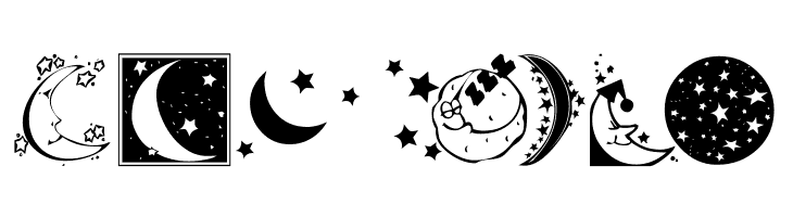 KR Starry Night  Free Fonts Download