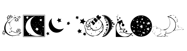 KR Starry Night  Free Fonts Download