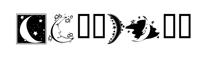 KR Starry Night  Free Fonts Download