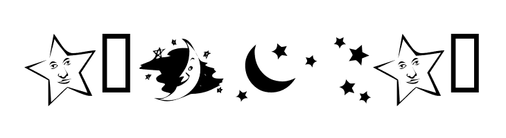 KR Starry Night  Free Fonts Download