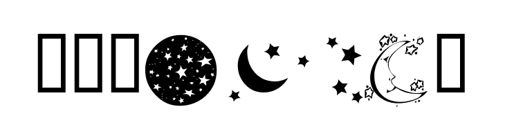 KR Starry Night  Free Fonts Download