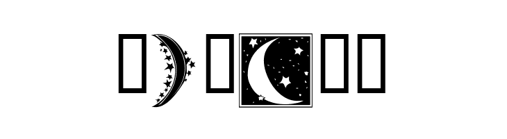 KR Starry Night  Free Fonts Download