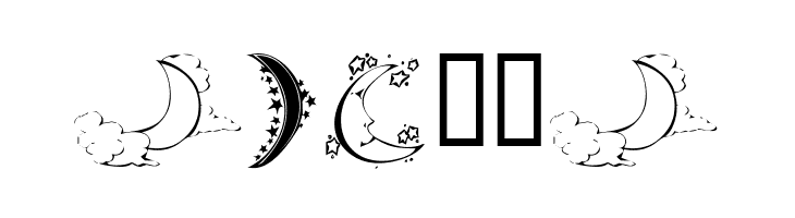 KR Starry Night  Free Fonts Download