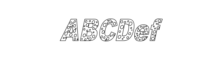 HOLE 3 cursive outline  Free Fonts Download