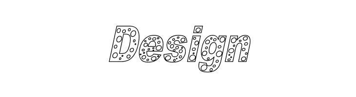 HOLE 3 cursive outline  Free Fonts Download