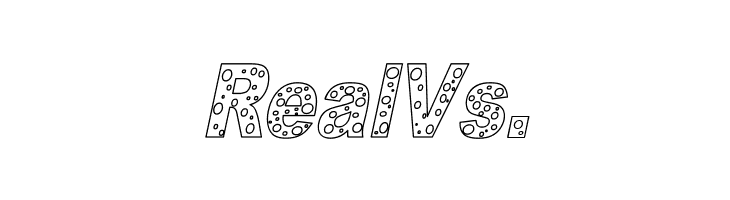 HOLE 3 cursive outline  Free Fonts Download