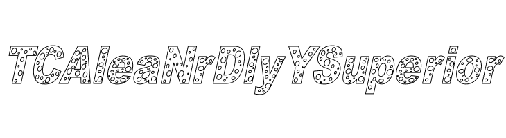 HOLE 3 cursive outline  Free Fonts Download