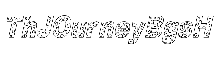 HOLE 3 cursive outline  Free Fonts Download