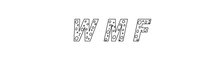 HOLE 3 cursive outline  Free Fonts Download