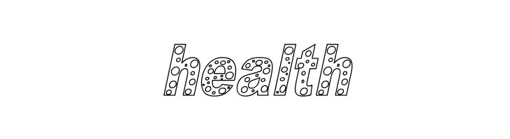 HOLE 3 cursive outline  Free Fonts Download