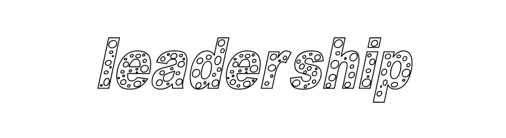 HOLE 3 cursive outline  Free Fonts Download