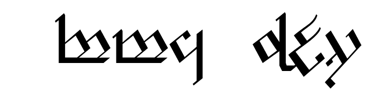 Tengwar Noldor 1  Free Fonts Download