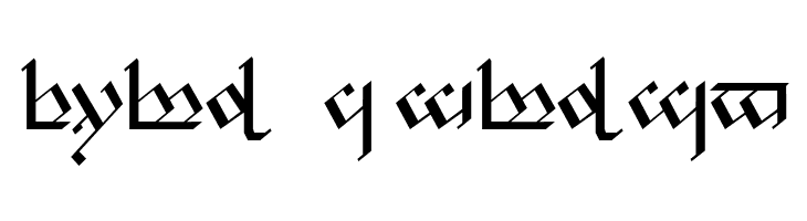 Tengwar Noldor 1  Free Fonts Download