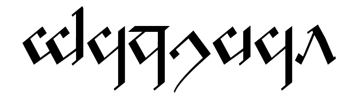 Tengwar Noldor 1  Free Fonts Download