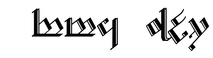 Tengwar Noldor 2  Free Fonts Download
