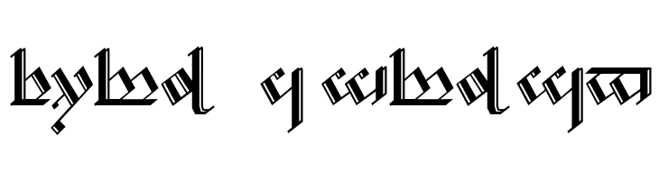Tengwar Noldor 2  Free Fonts Download