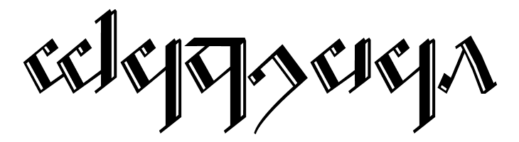 Tengwar Noldor 2  Free Fonts Download