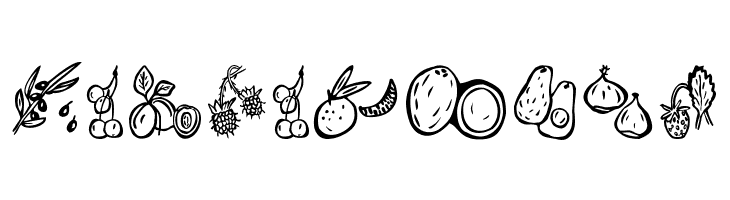 Paradise-s-Fruits  Free Fonts Download