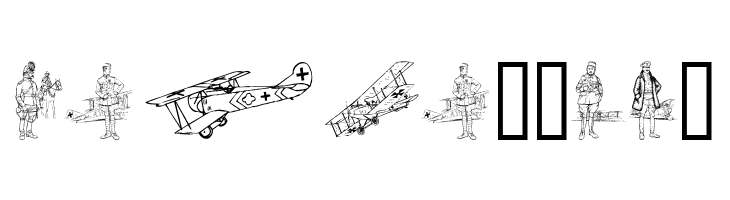 WW1 Planes  Free Fonts Download