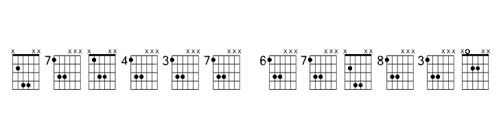 FarHat-Acordes b y #  Free Fonts Download