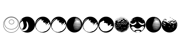 52 Sphereoids  Free Fonts Download
