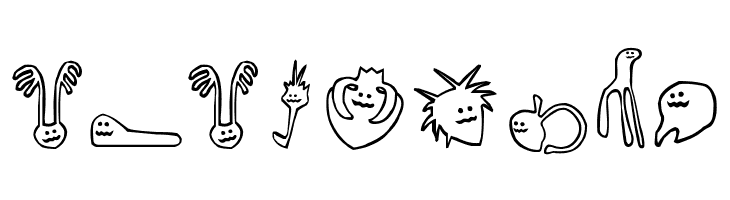 happy offsprings of plankton  Free Fonts Download