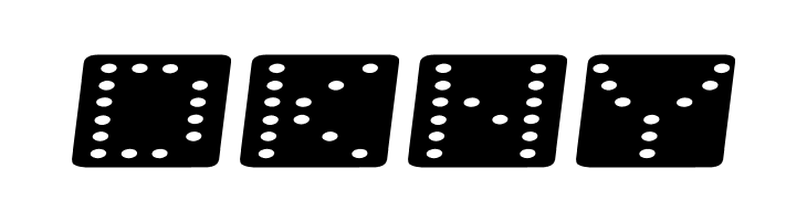 Domino flad kursiv  Free Fonts Download