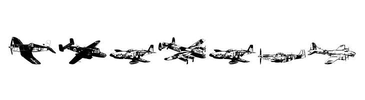 WW2 Aircraft  Free Fonts Download
