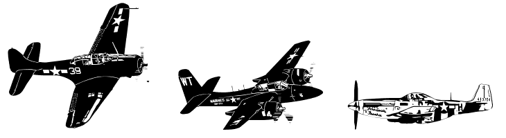WW2 Aircraft  Free Fonts Download