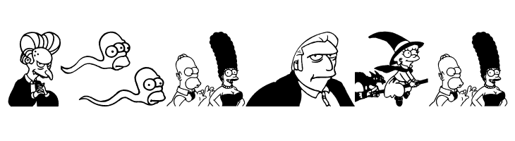 Simpsons Treehouse of Horror  Free Fonts Download