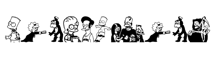 Simpsons Treehouse of Horror  Free Fonts Download